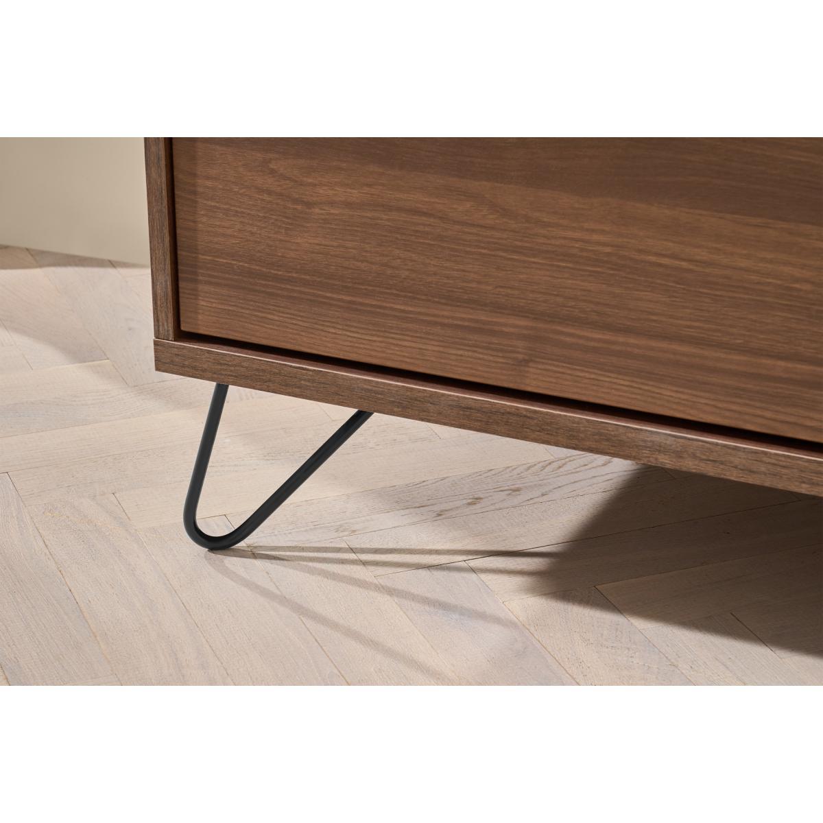 Elona Wardrobe, Walnut Effect & Black – image 7
