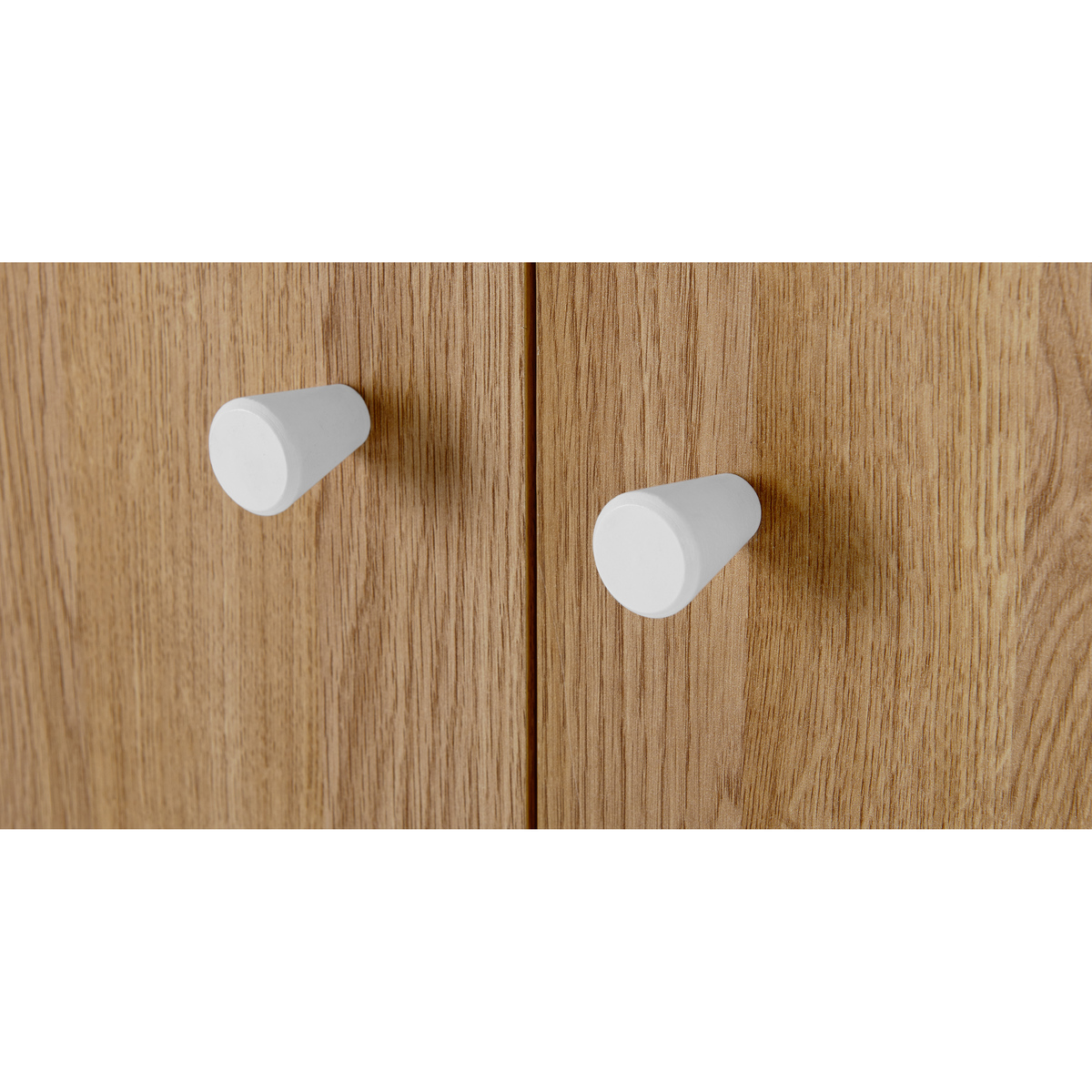 MADE Essentials Larsen Double Wardrobe, Oak Effect & White – image 7