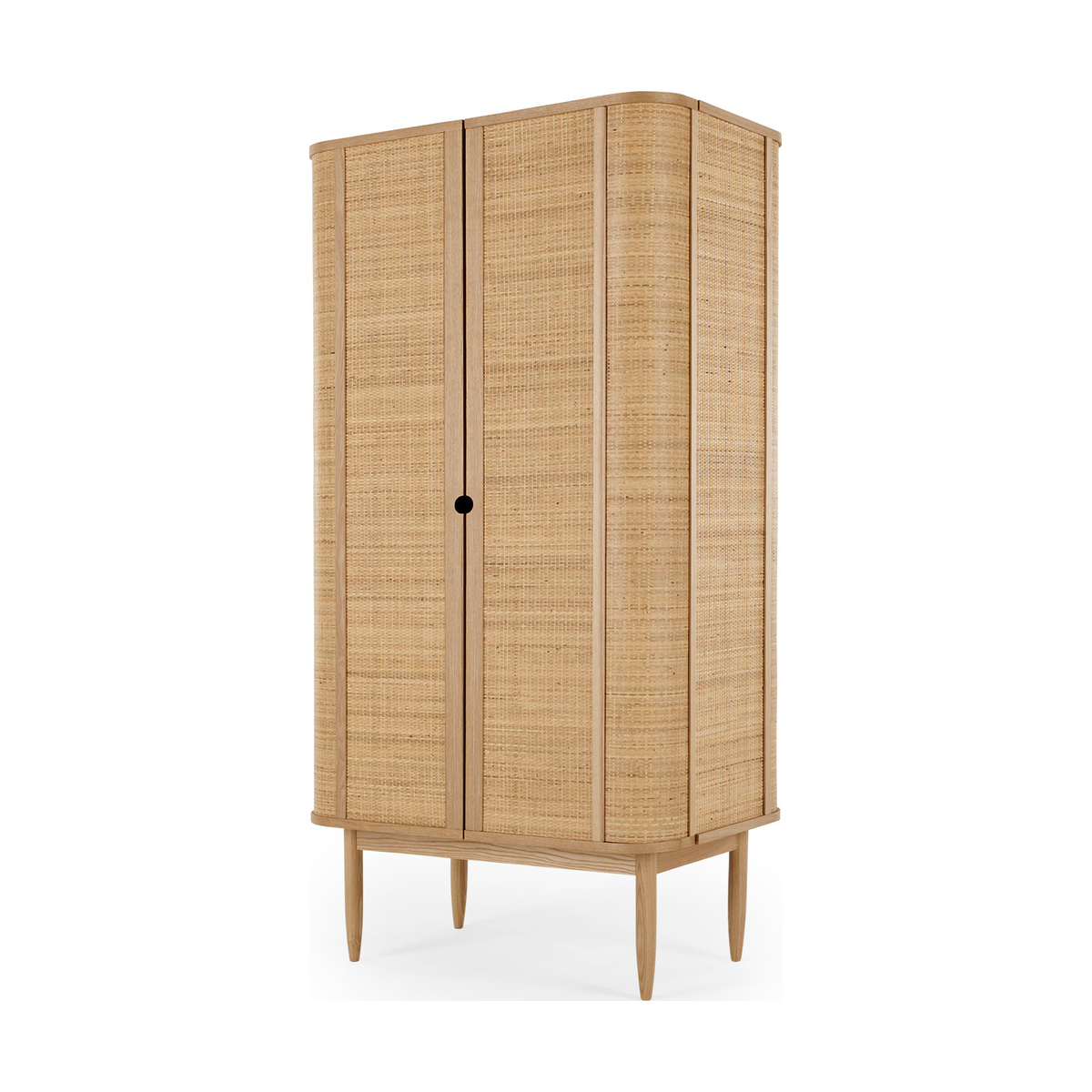 Liana Double Wardrobe, Ash & Rattan – image 2