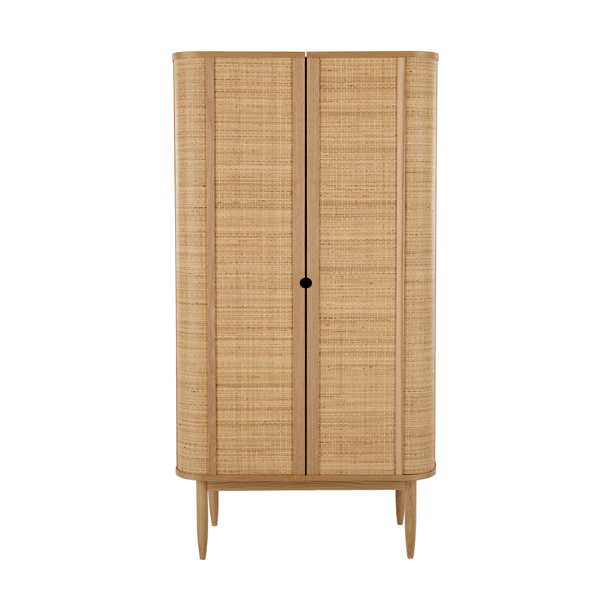 Liana Double Wardrobe, Ash & Rattan – image 1