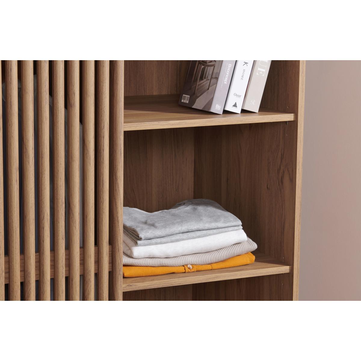 Tulma Double Sliding Door Wardrobe, Oak Effect – image 6