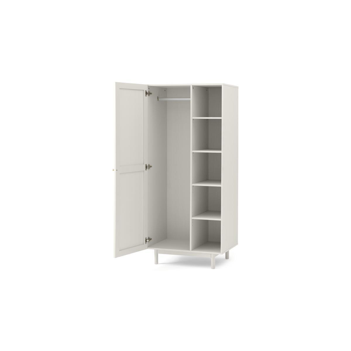 Pavia Double Wardrobe, Natural Rattan & White-Washed Oak Effect – image 7