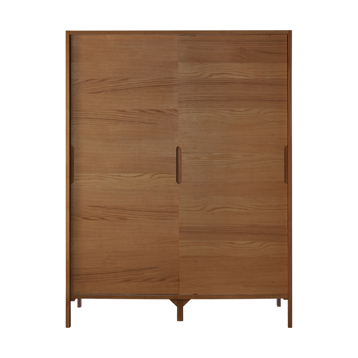 Ledger Sliding Wardrobe, Dark Stain Ash – image 1