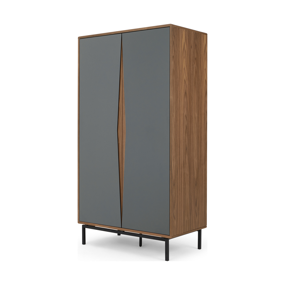 Louis Wardrobe, Walnut & Grey – image 2