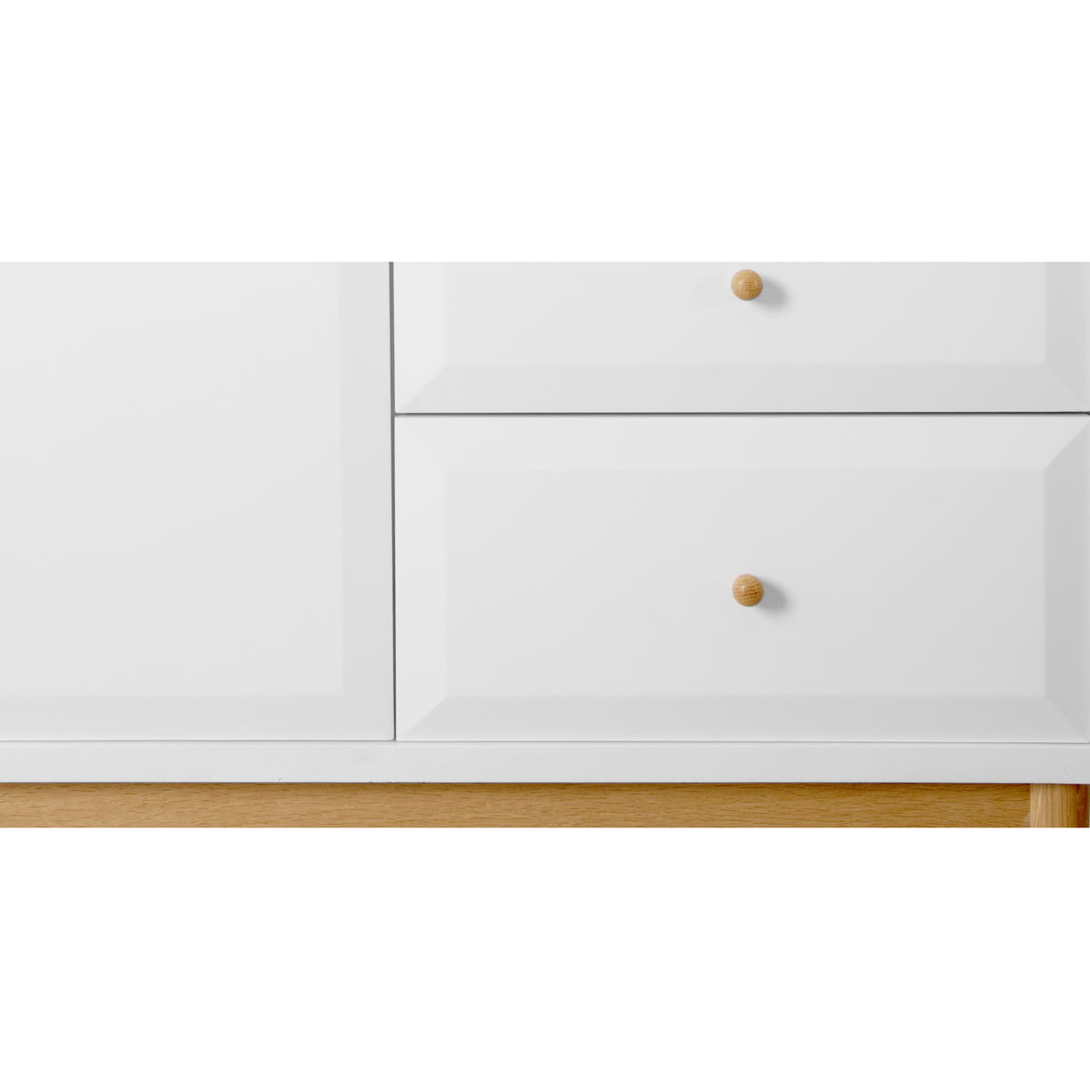 Willow Triple Wardrobe, White and Oak – image 7