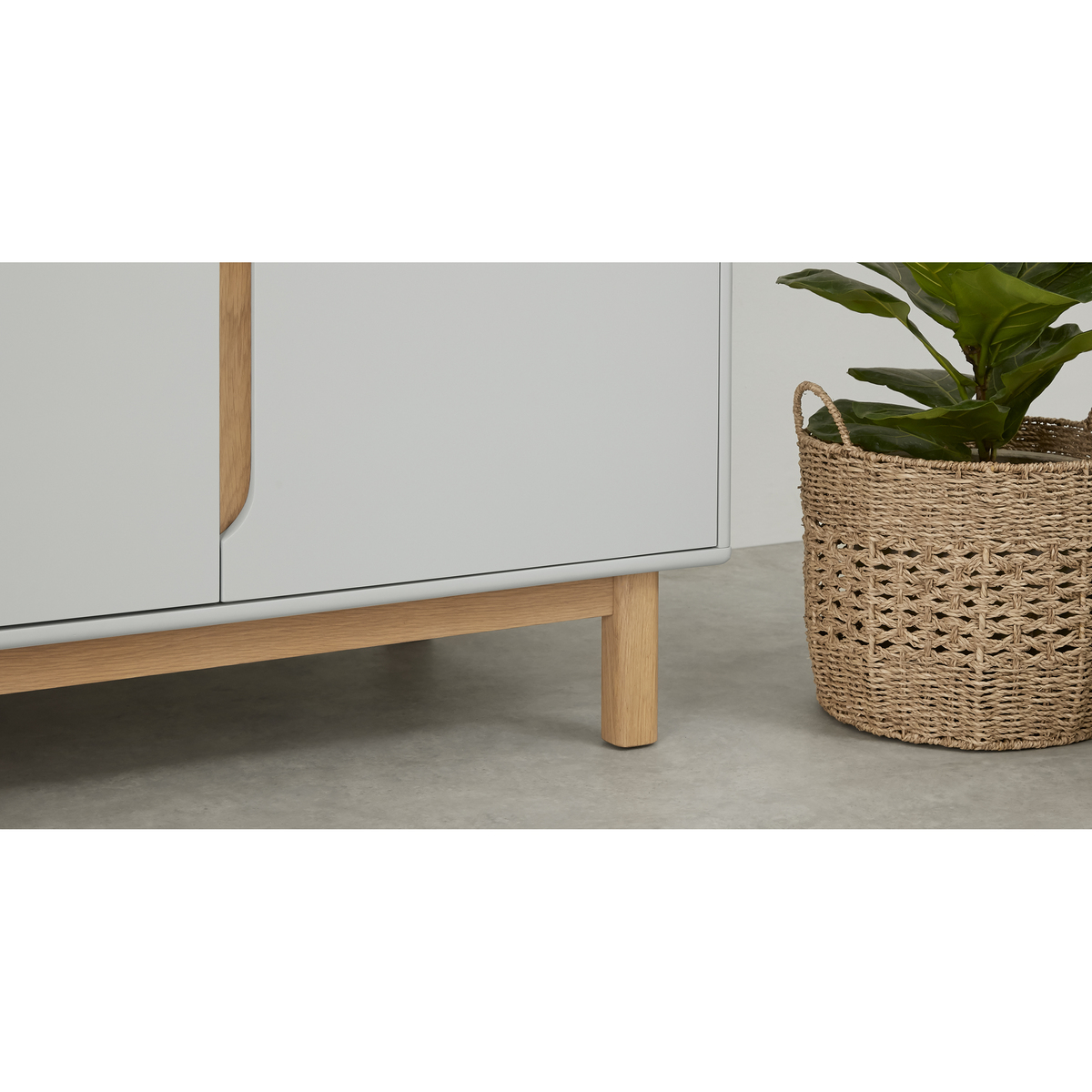 Jayden 3 Door Wardrobe, Grey & Oak – image 5