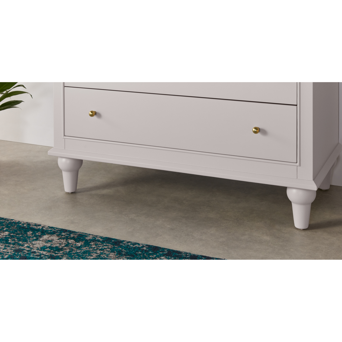 Fia Double Wardrobe, Painted Grey – image 5