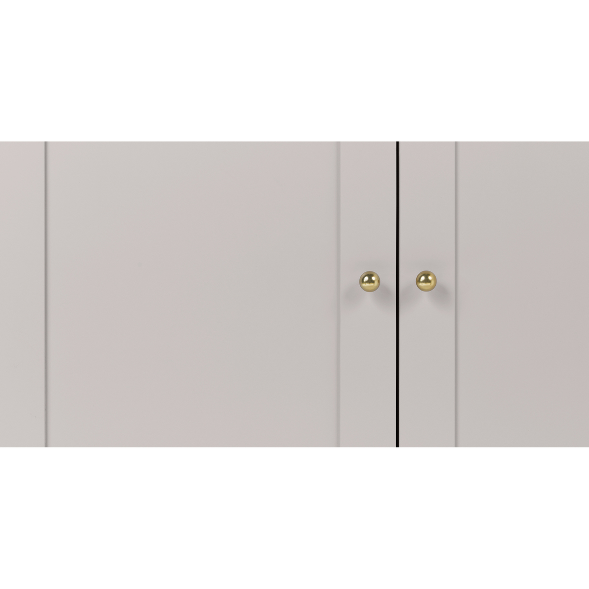 Fia Double Wardrobe, Painted Grey – image 9