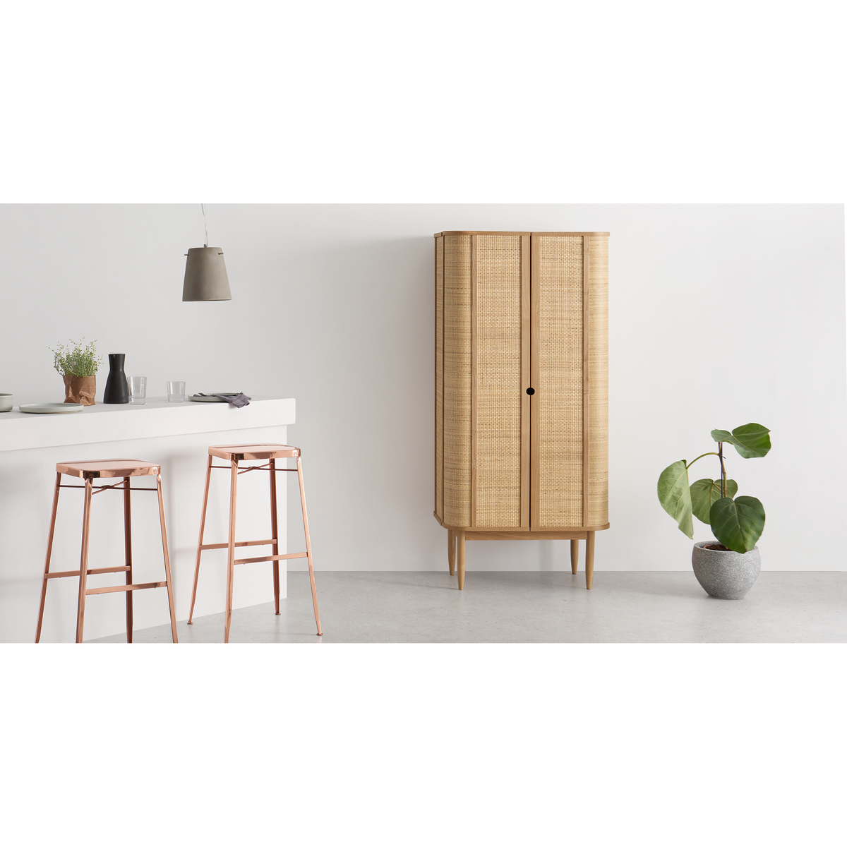 Liana Woven Cabinet, Ash and Rattan – image 2