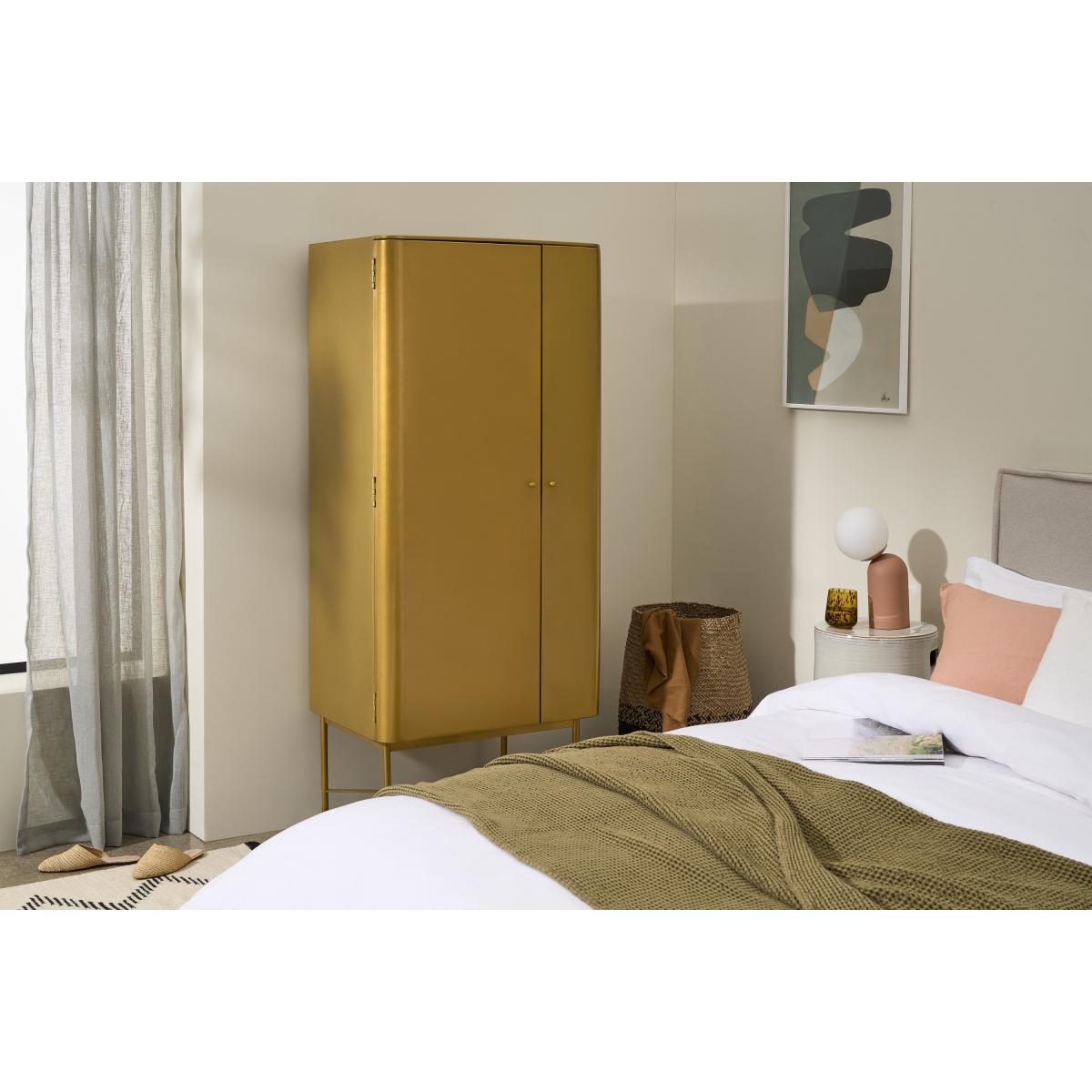 Christo Compact Wardrobe, Metal – image 4