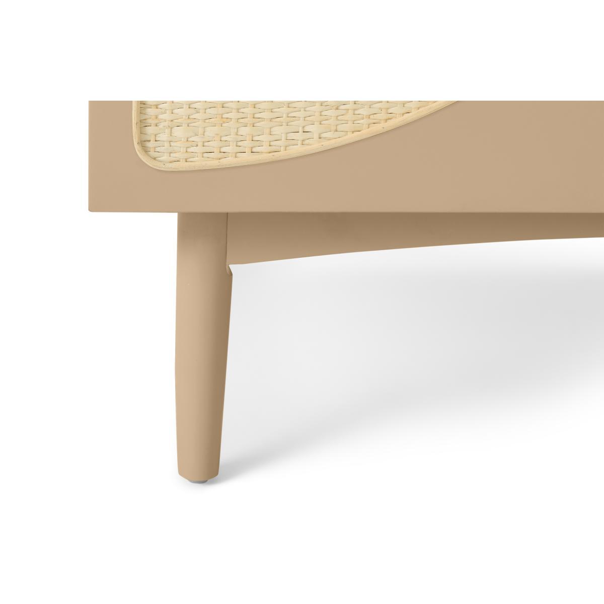 Emmi Triple Wardrobe, Light Caramel & Rattan – image 10