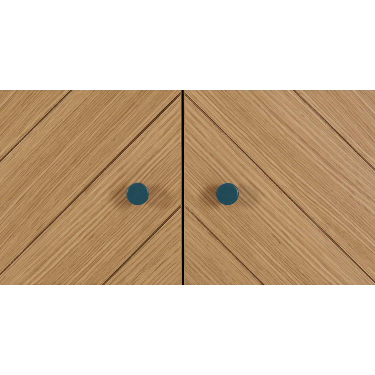 Mera Double Wardrobe, Oak & Teal – image 8