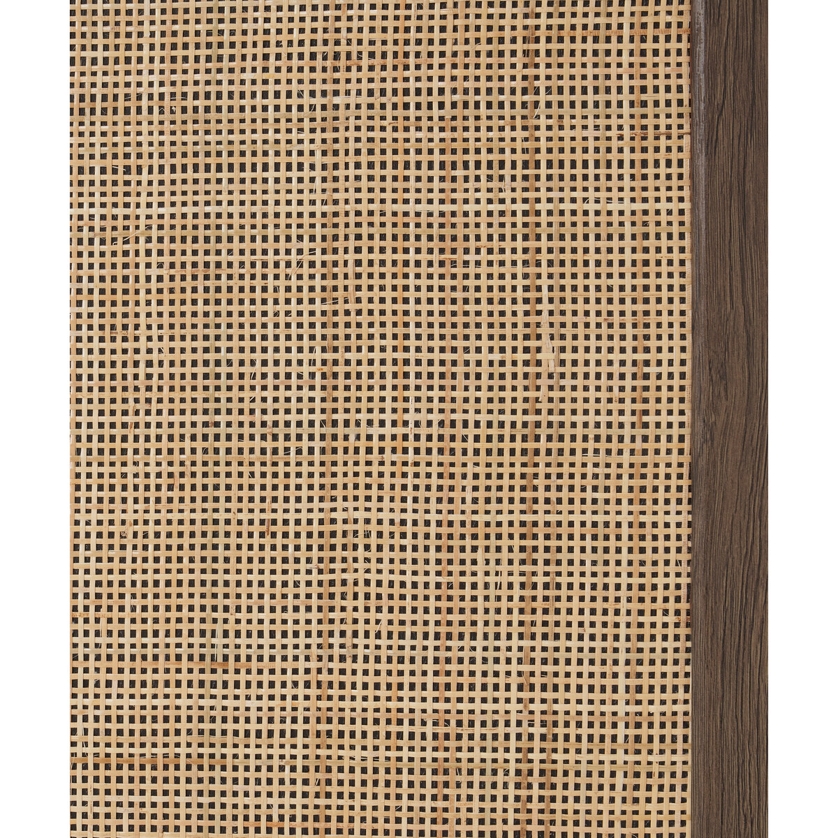 Pavia Double Wardrobe, Natural Rattan & Walnut Effect – image 8