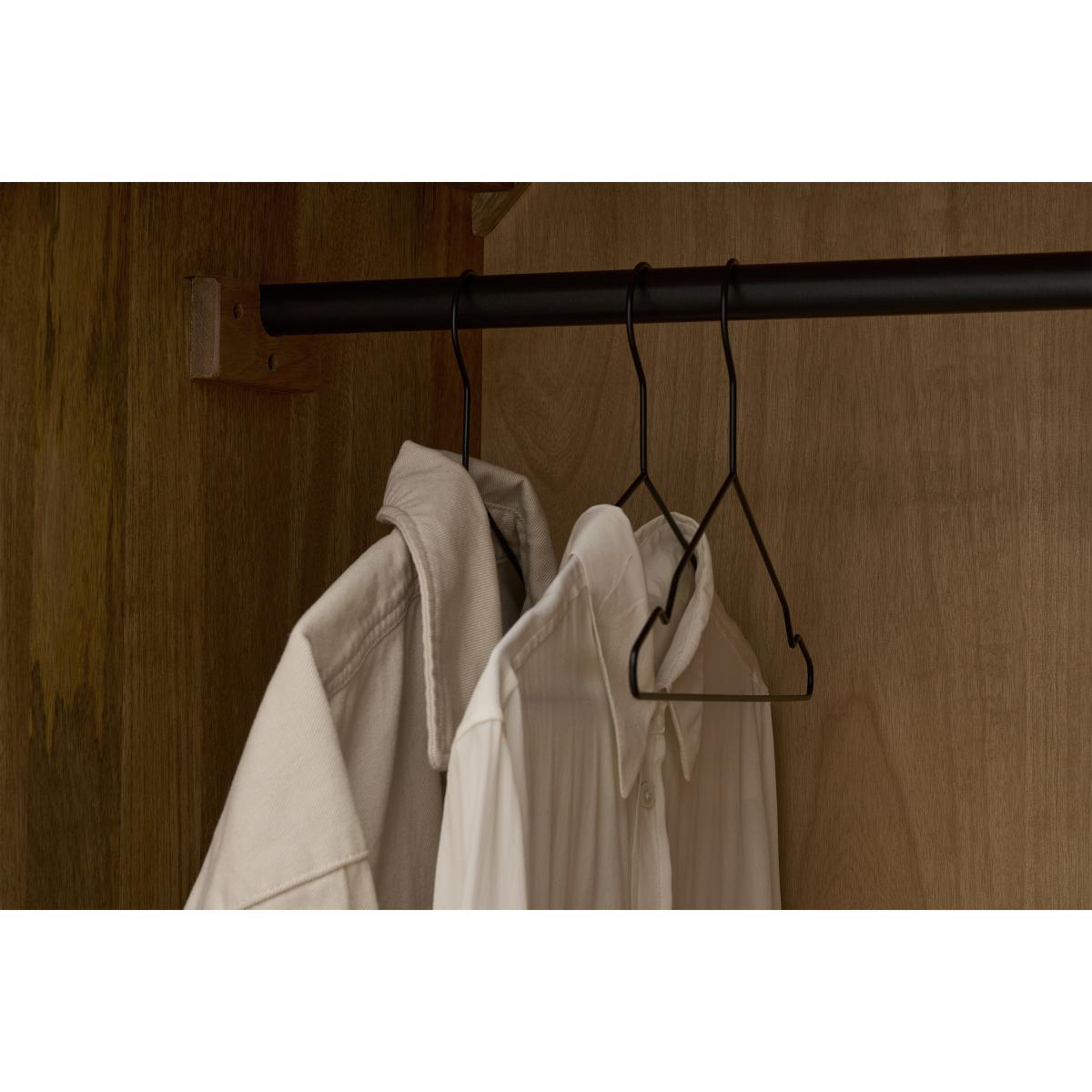Lucien 2 Door Wardrobe, Light Mango Wood – image 6