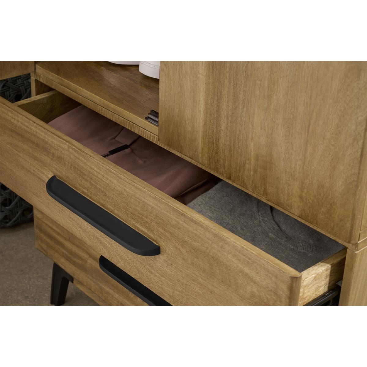 Lucien 2 Door Wardrobe, Light Mango Wood – image 7