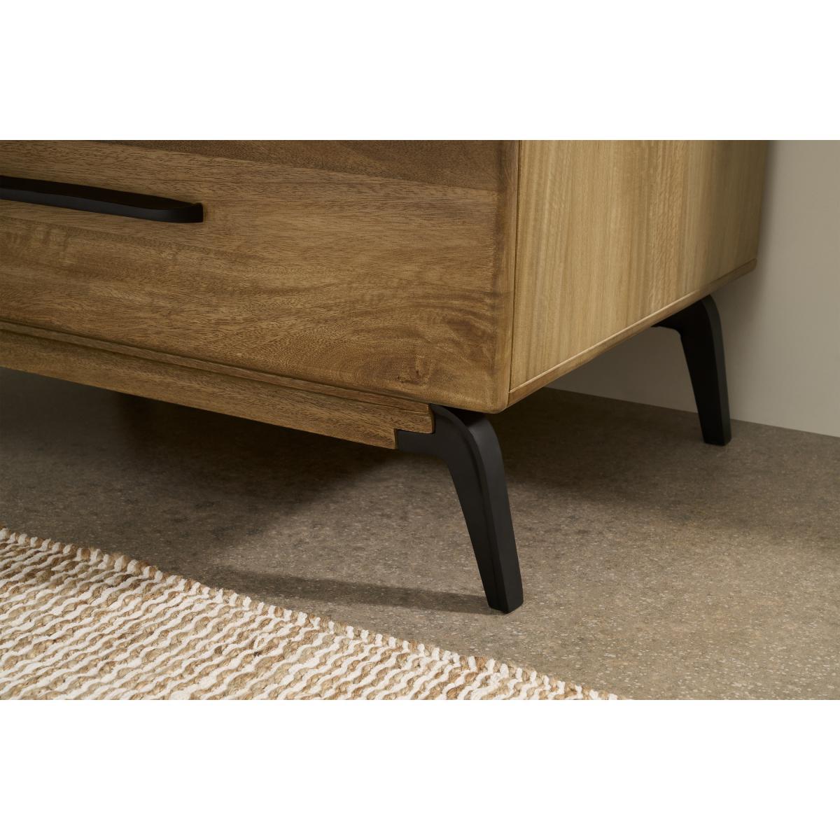 Lucien 2 Door Wardrobe, Light Mango Wood – image 8