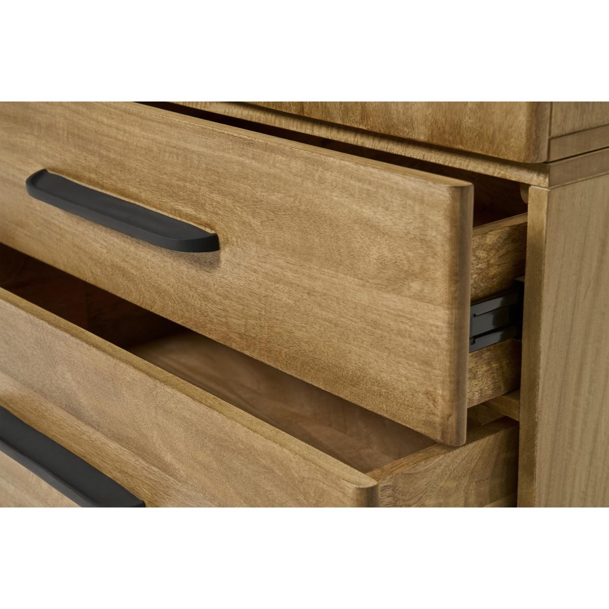 Lucien 2 Door Wardrobe, Light Mango Wood – image 9