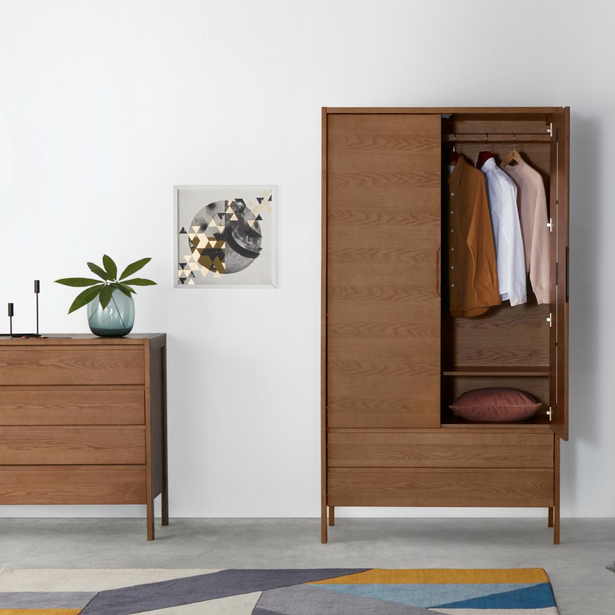 Ledger Wardrobe, Dark Stain Ash – image 11