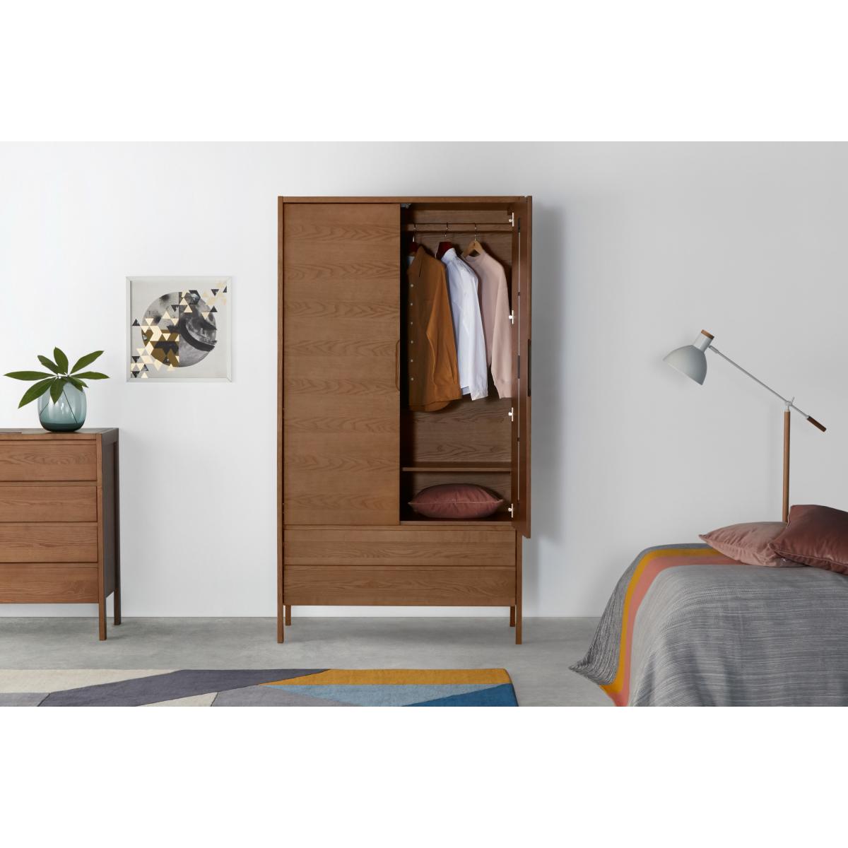 Ledger Wardrobe, Dark Stain Ash – image 6