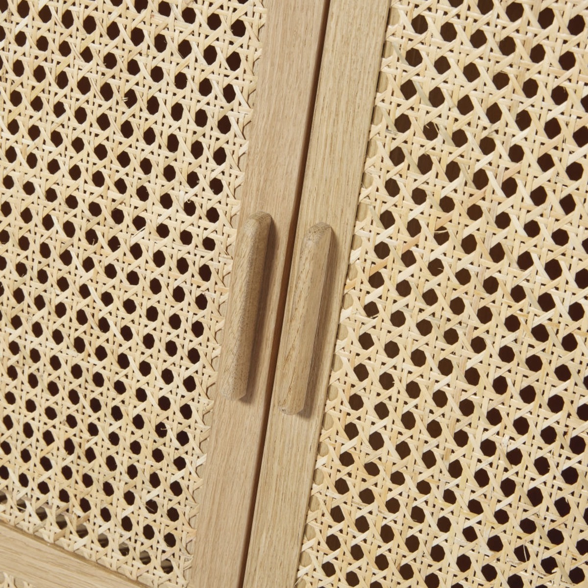 3-Door Wardrobe with Rattan Canopy – image 5