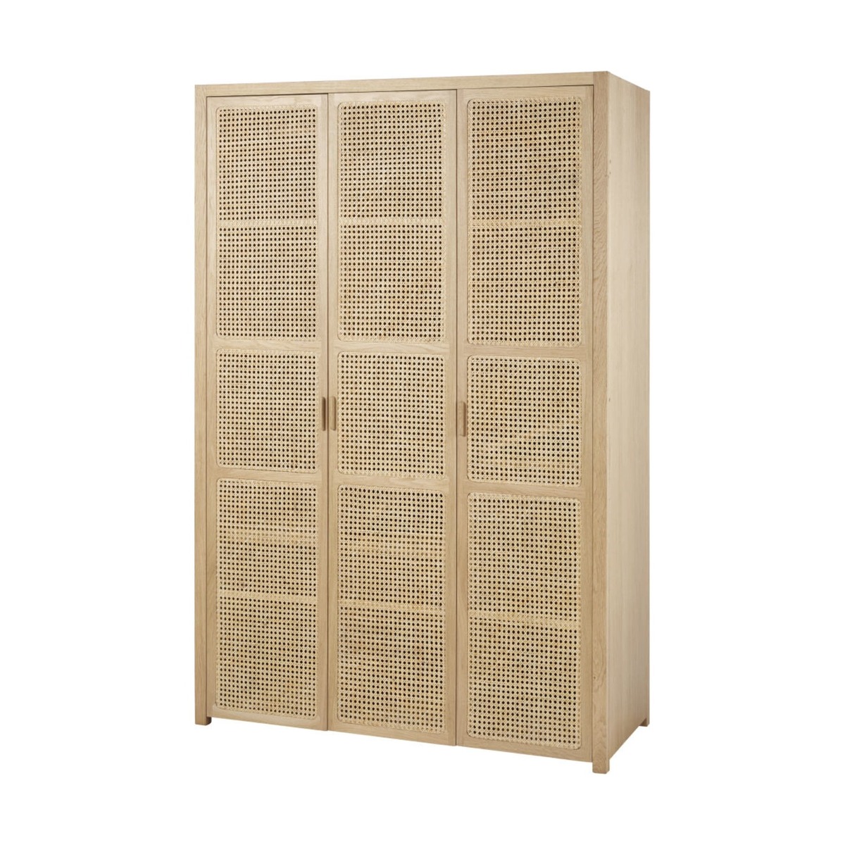 3-Door Wardrobe with Rattan Canopy – image 2