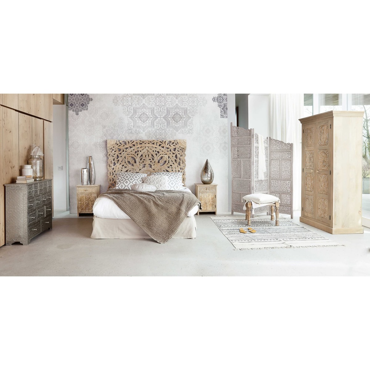 Solid Mango Wood Wardrobe Himalaya – image 7