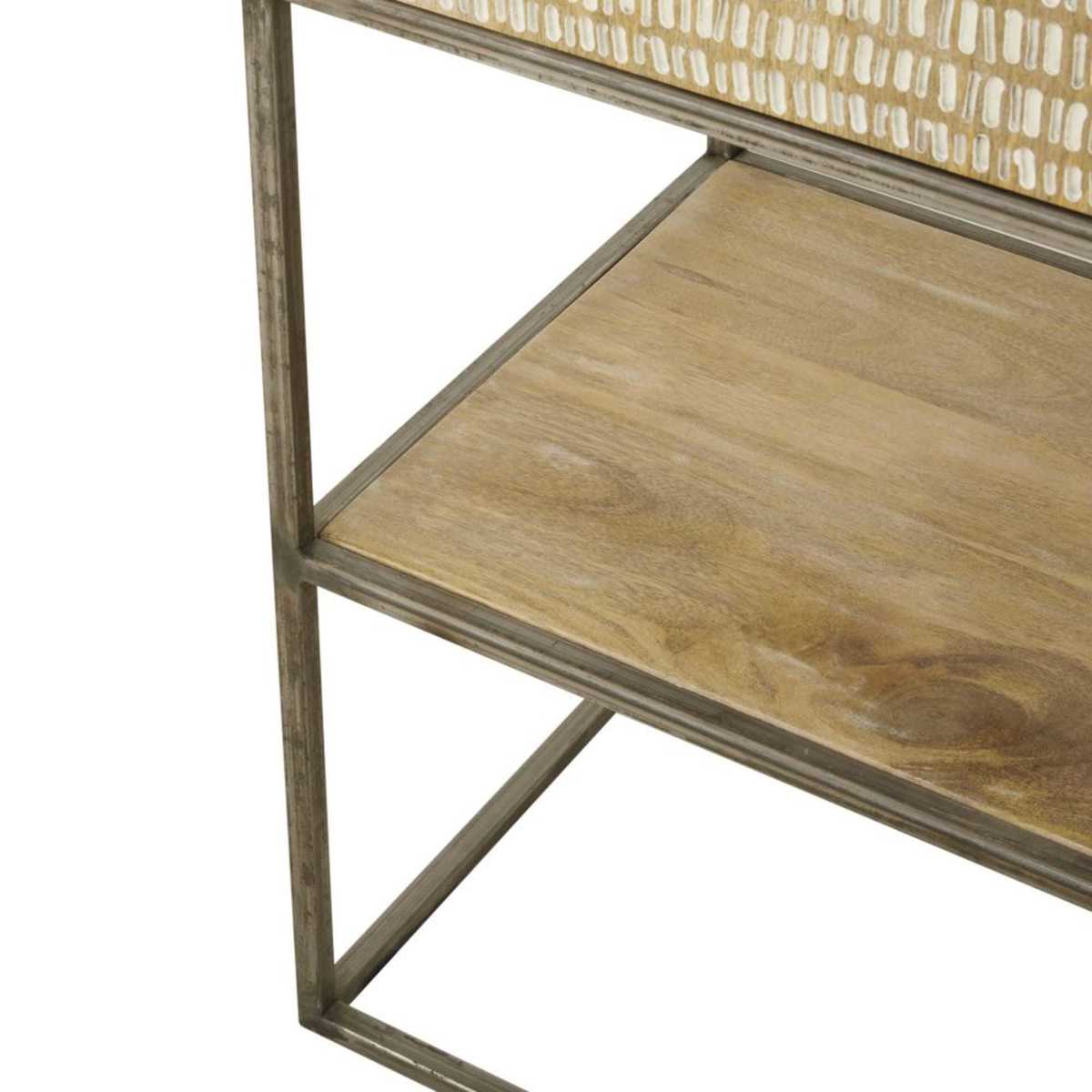 Solid Mango Wood and Acacia 2-Door Wardrobe Yaounde – image 6
