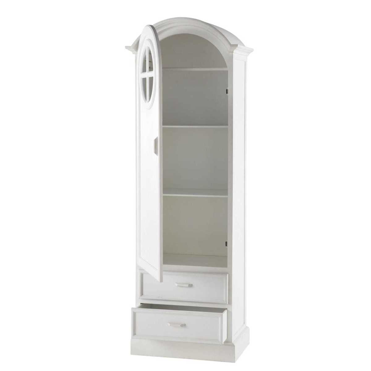 White 1-Door 2-Drawer Bonnetiere Wardrobe Marguerite – image 3