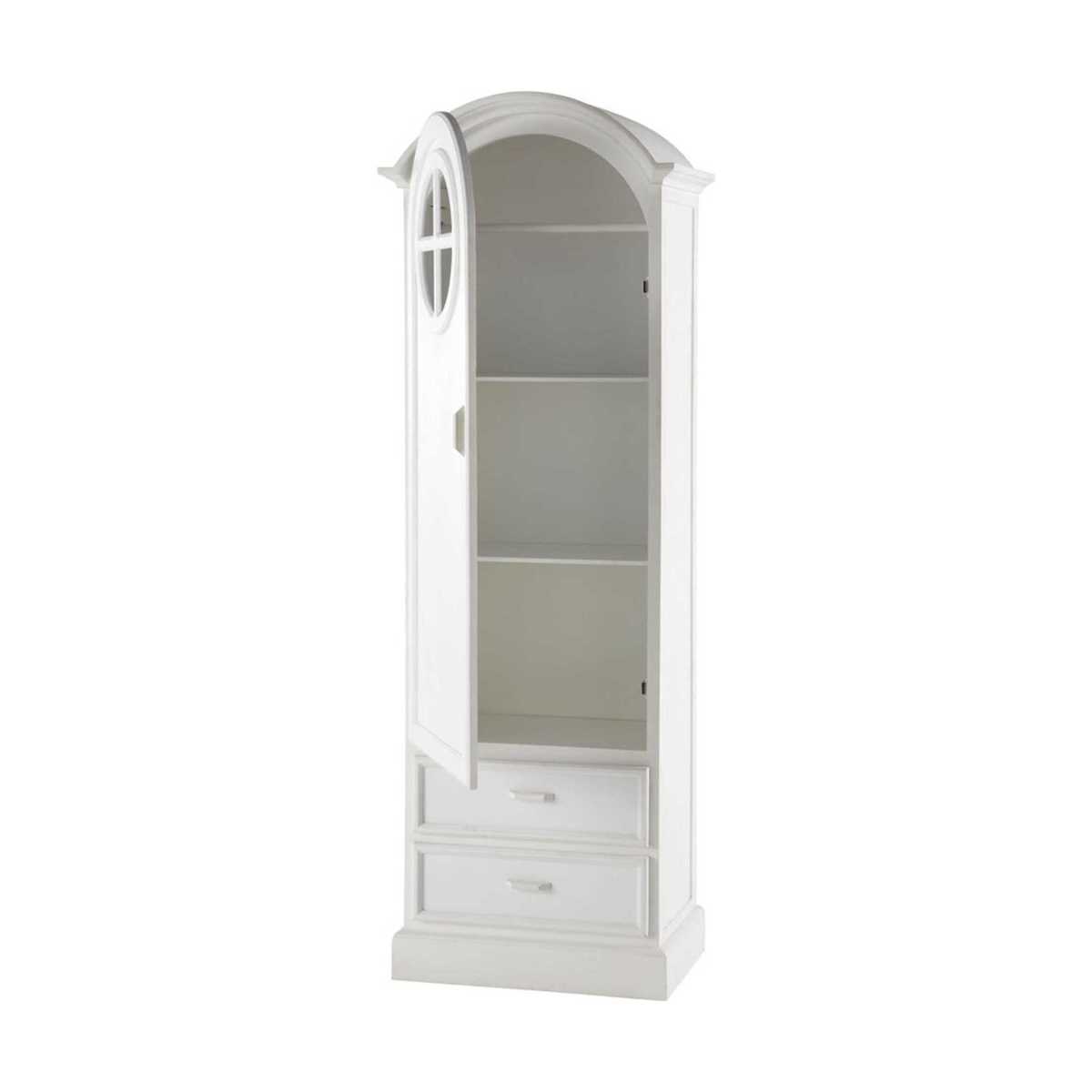 White 1-Door 2-Drawer Bonnetiere Wardrobe Marguerite – image 2