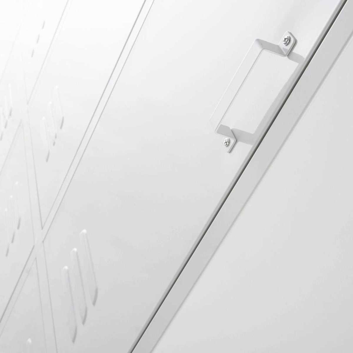 White Metal Industrial 6-Door Locker Wardrobe Sunset universe – image 4