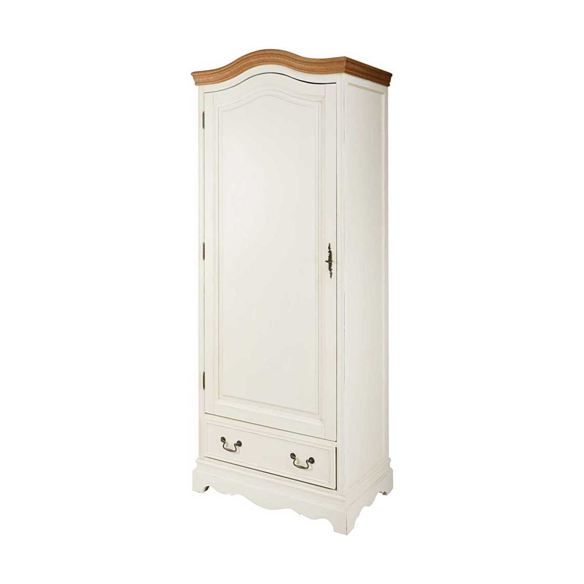 1-door 1-drawer Bonnetière Wardrobe in Cream Léontine – image 2