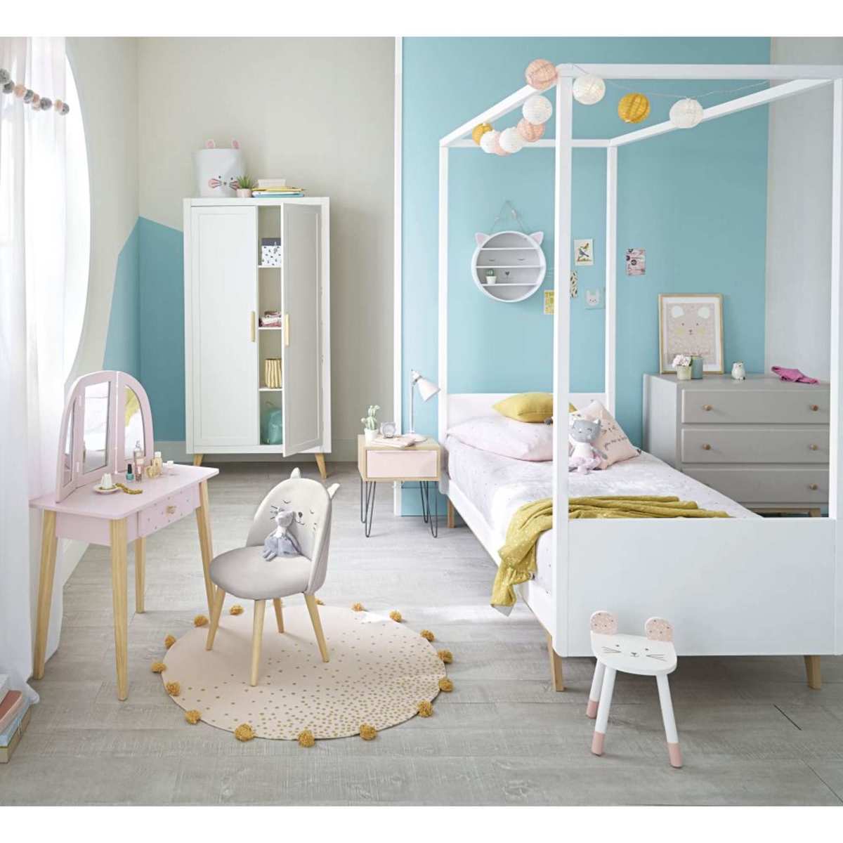White 2-Door Wardrobe April – image 5