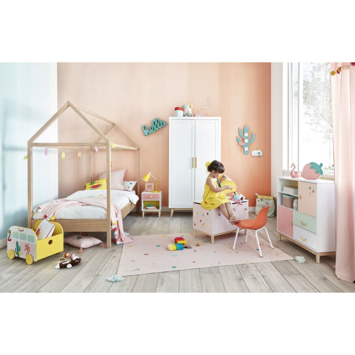 White 2-Door Wardrobe April – image 6