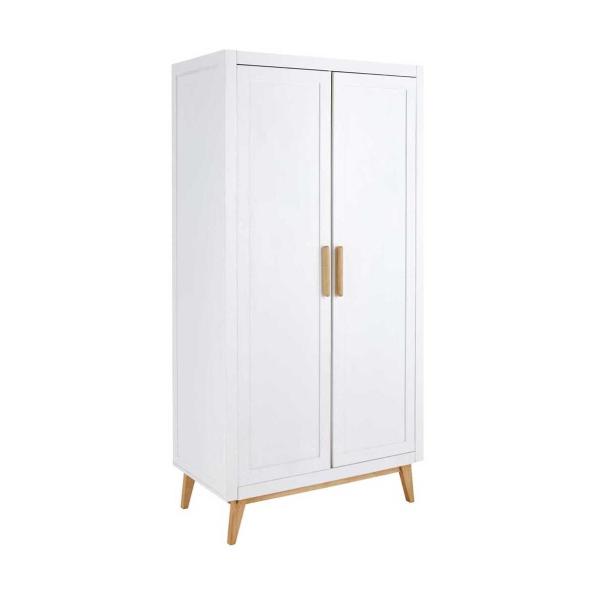 White 2-Door Wardrobe April – image 2