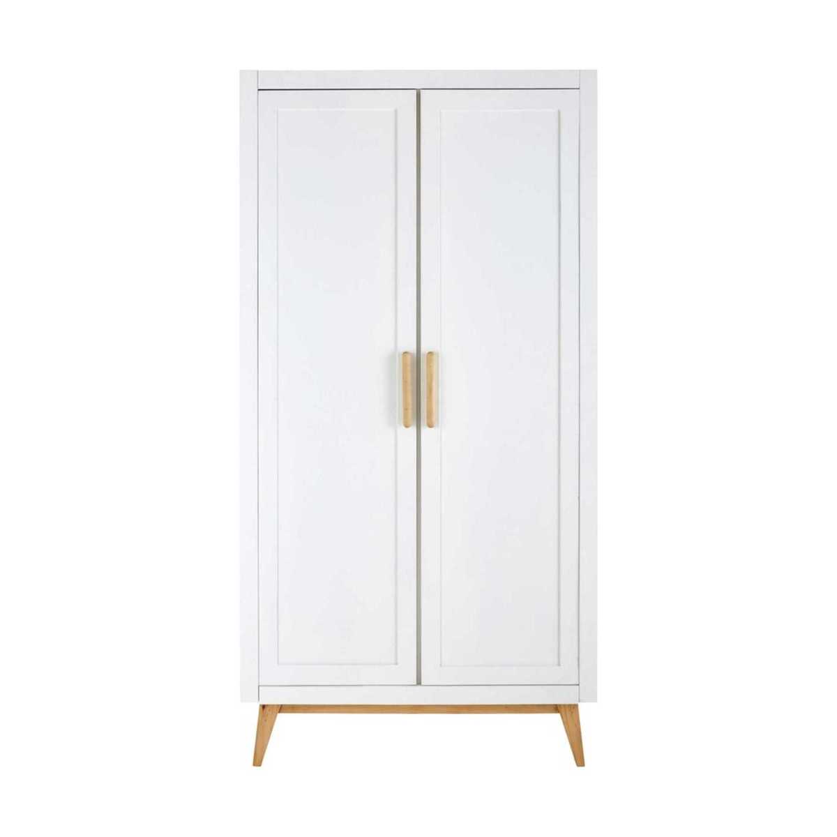 White 2-Door Wardrobe April – image 1