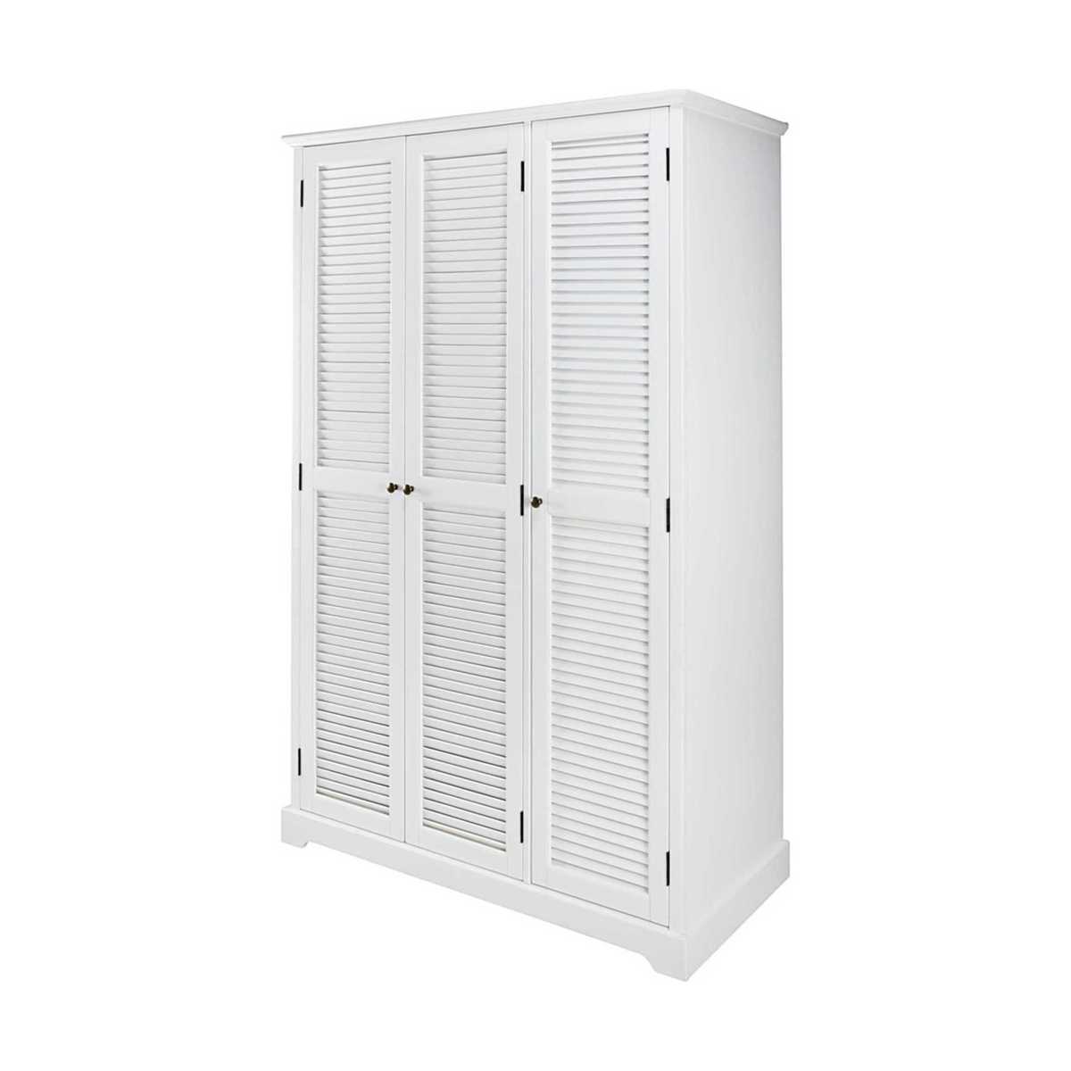 Matte white 3-door wardrobe Barbade – image 2