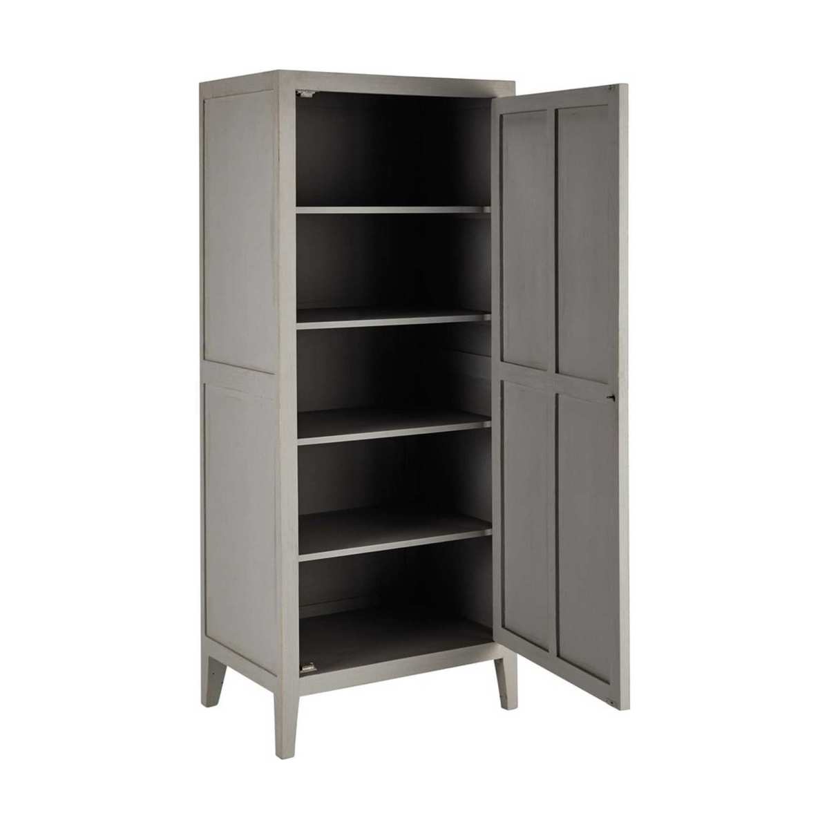 Mango wood wardrobe in grey W 75cm Pensionnat – image 2