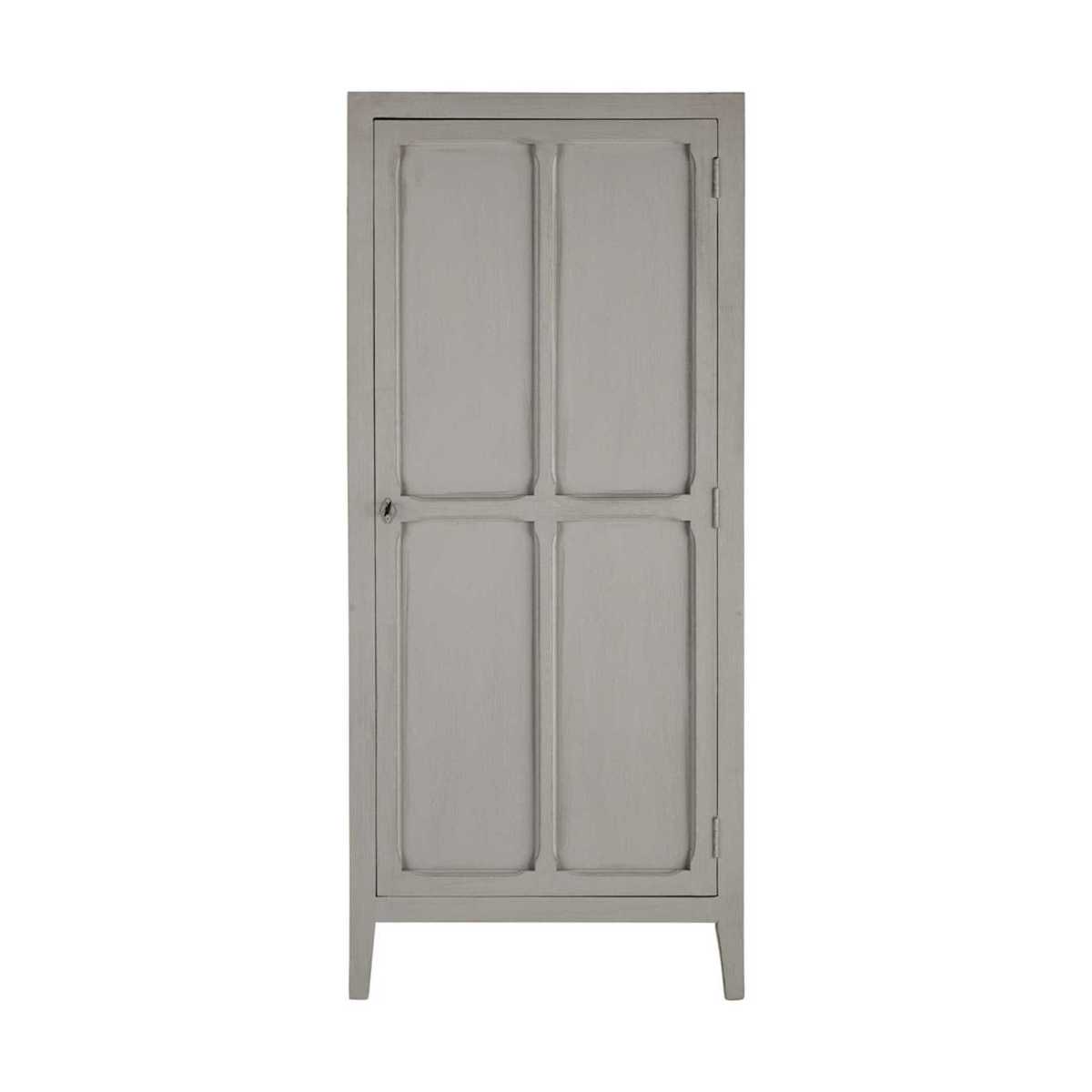 Mango wood wardrobe in grey W 75cm Pensionnat – image 1
