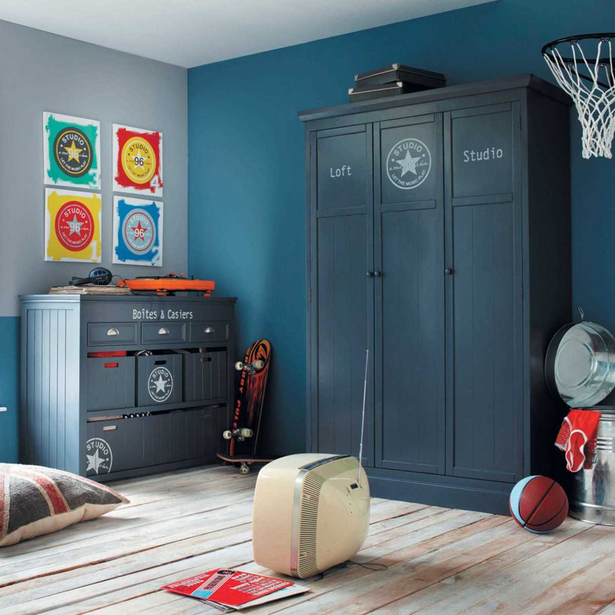 Grey closet W 125cm Newport – image 7