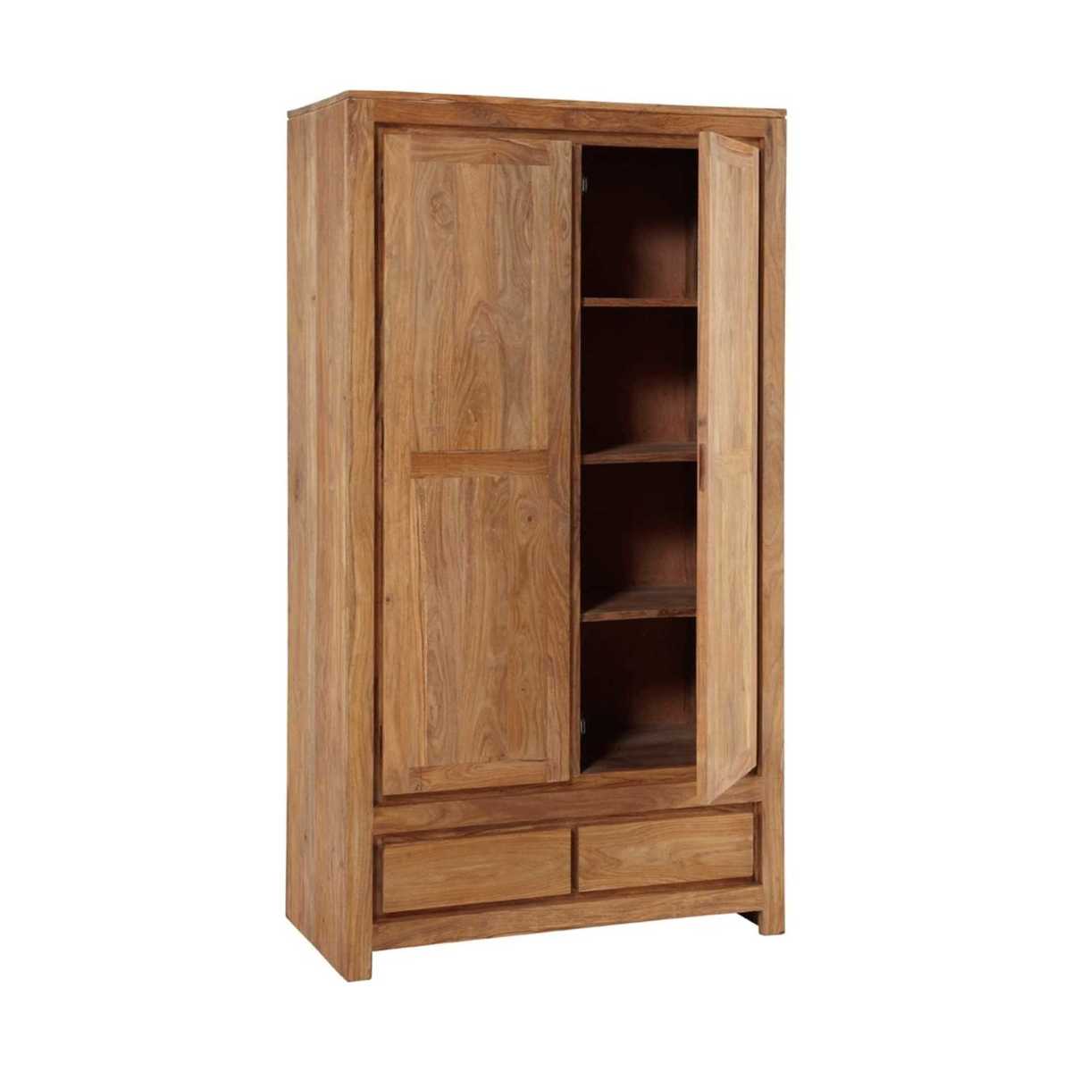 Solid Sheesham Wood Closet Stockholm – image 2