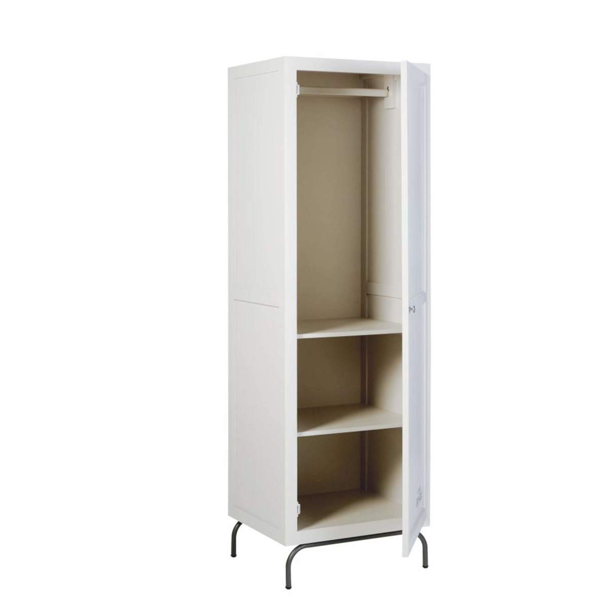 Light Grey 1-Door Wardrobe Marin – image 3
