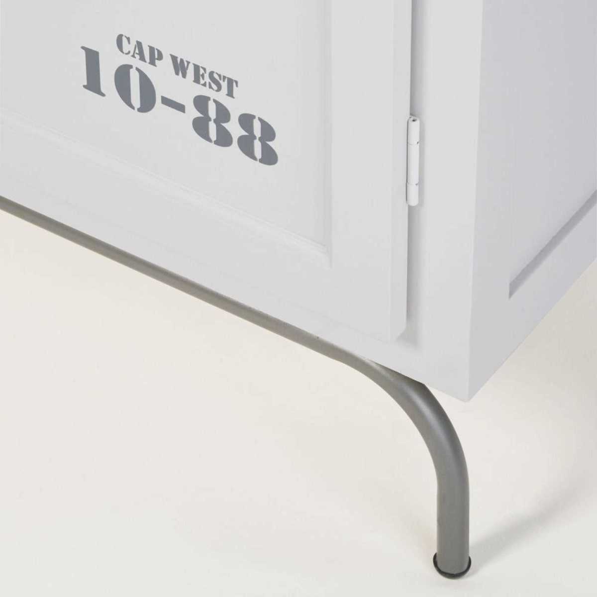 Light Grey 1-Door Wardrobe Marin – image 4