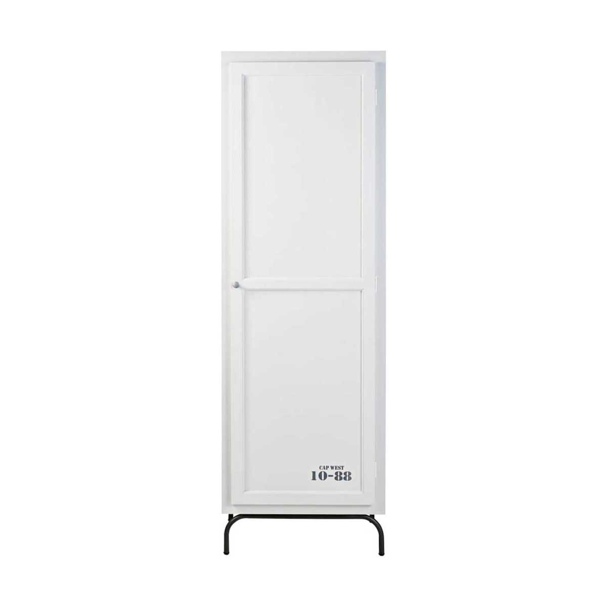 Light Grey 1-Door Wardrobe Marin – image 1