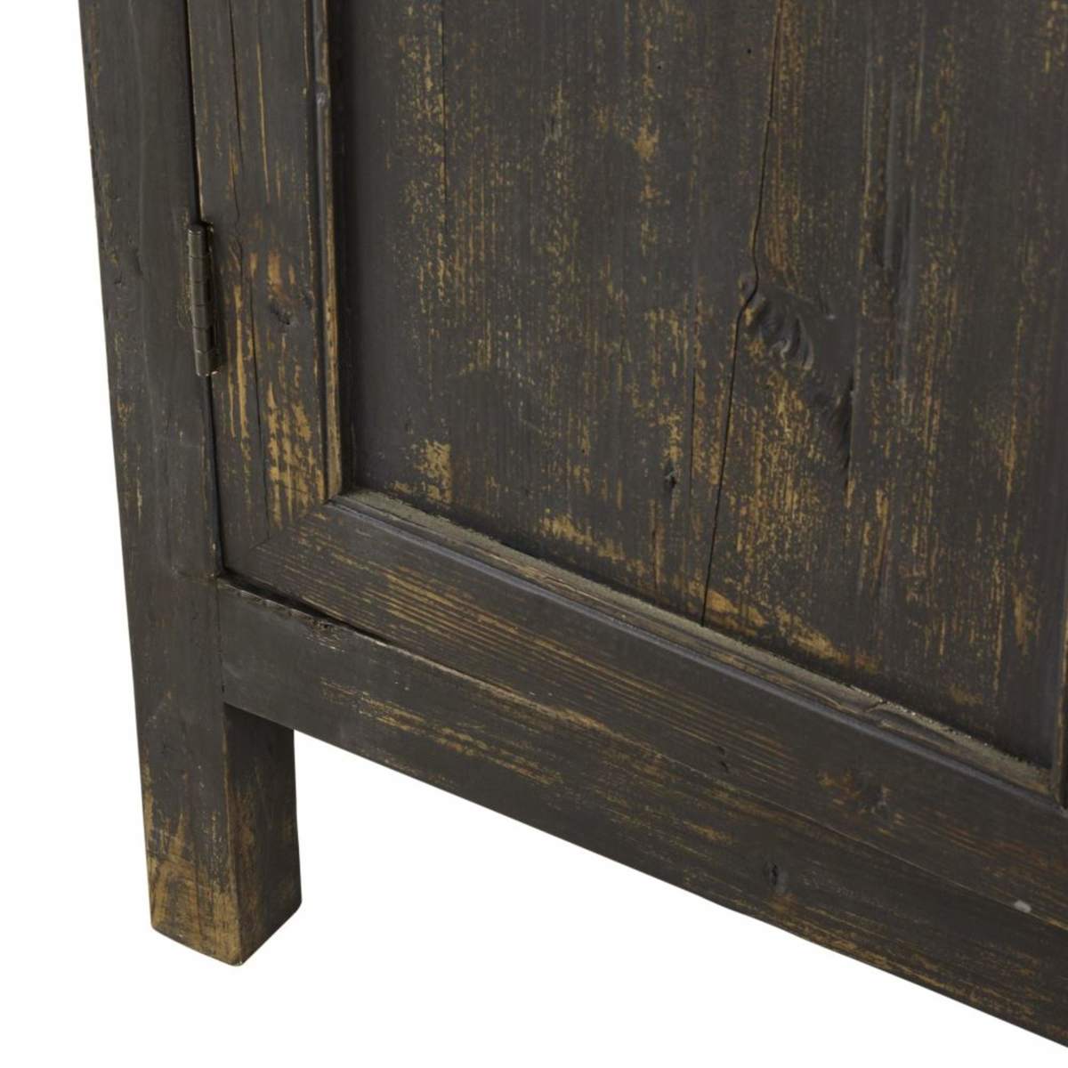 Aged Effect Black Metal 2-Door Wardrobe Sabi – image 6