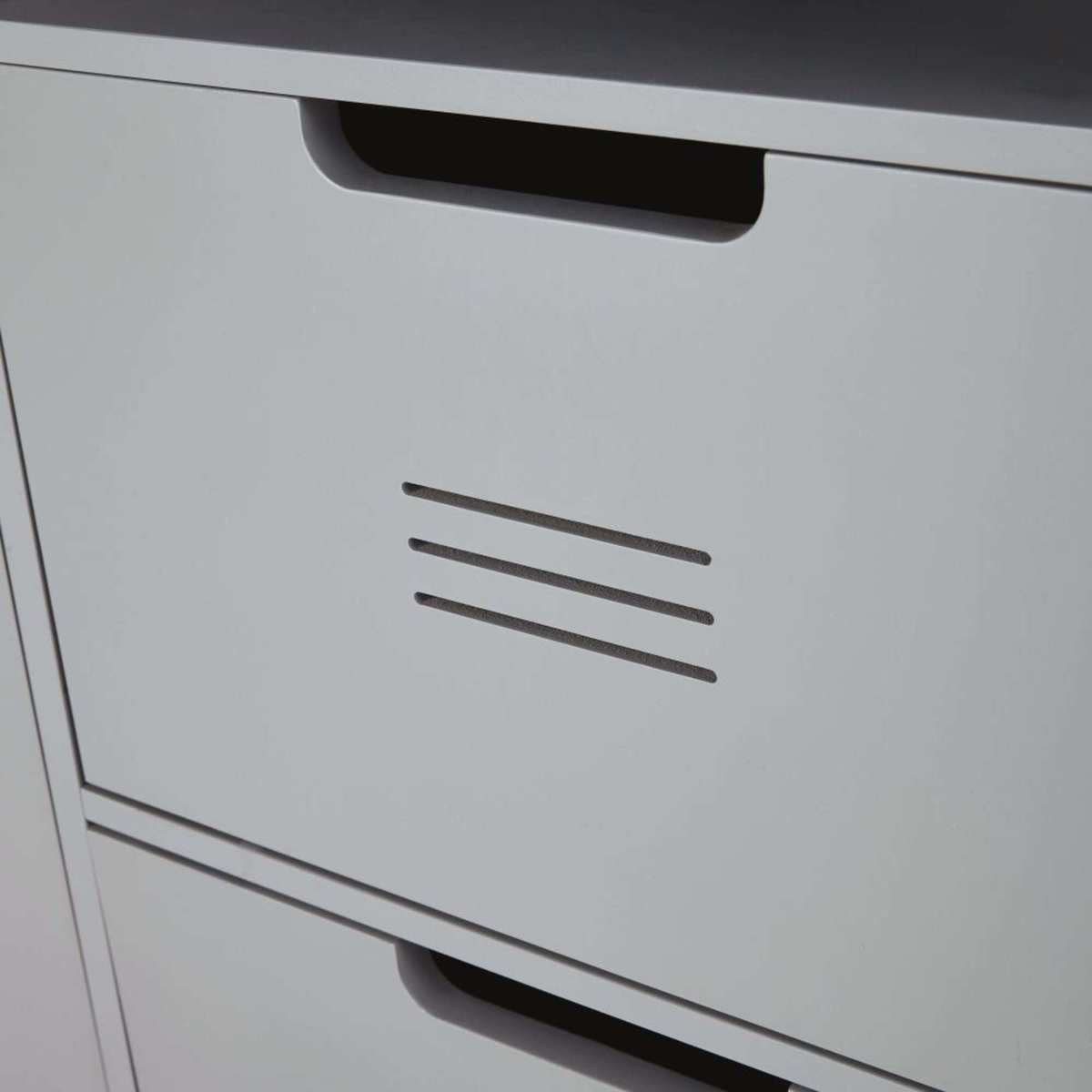 Grey 1-Door 2-Drawer Wardrobe Galaxy – image 4