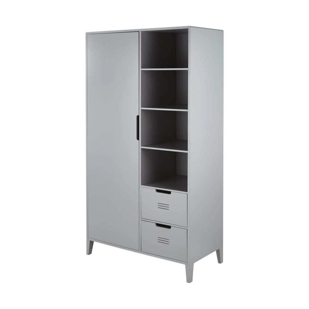 Grey 1-Door 2-Drawer Wardrobe Galaxy – image 2