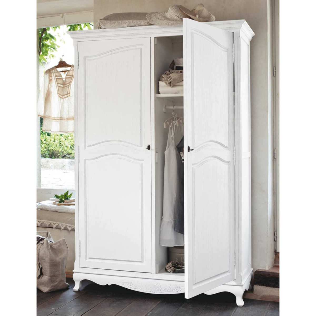 White Paulownia Wardrobe Joséphine – image 4