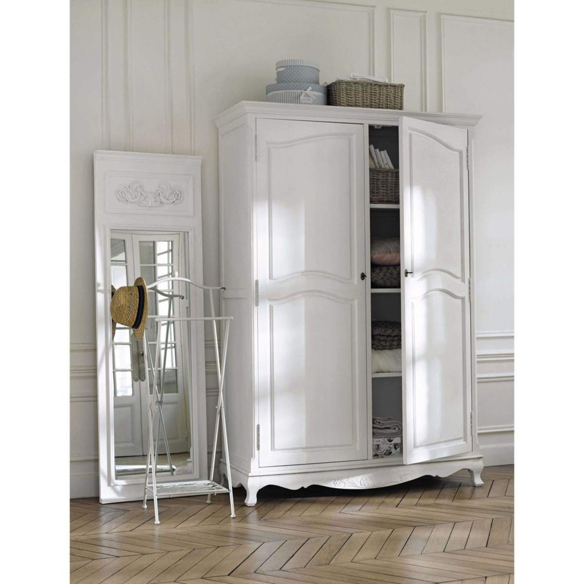 White Paulownia Wardrobe Joséphine – image 6