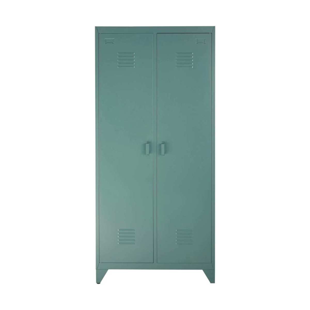 Dark green metal 2-door wardrobe Safari – image 1