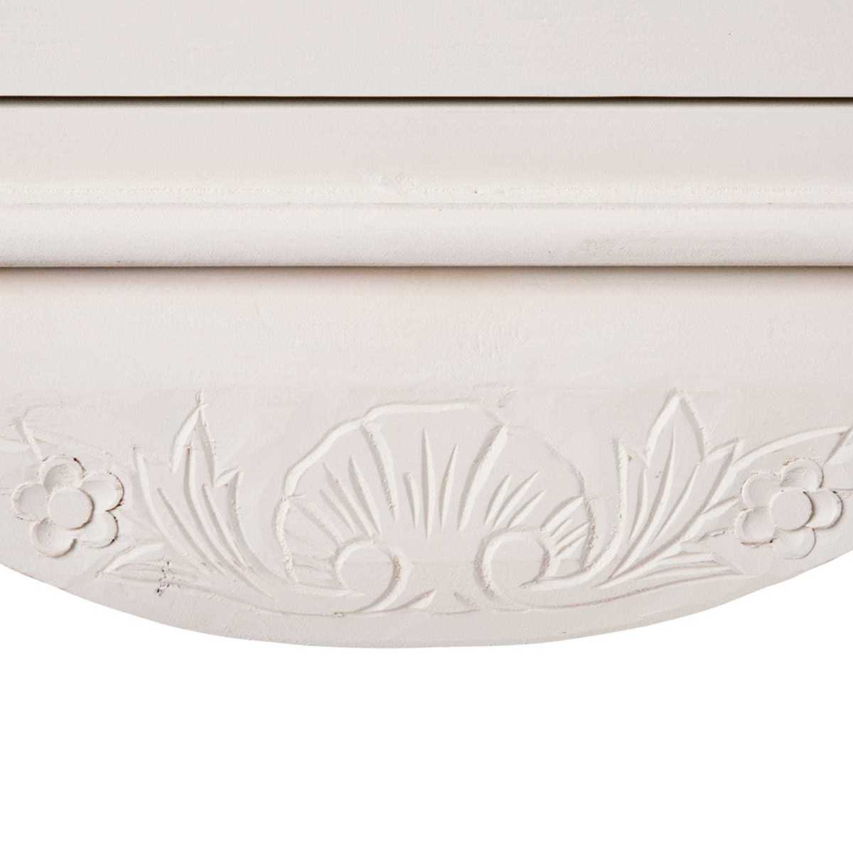 Paulownia wood Bonnetiere wardrobe in white Joséphine – image 4